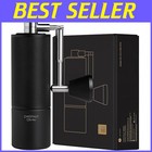 Manual Stainless Steel Coffee Grinder - Adjustable Grind with Foldable Handle
