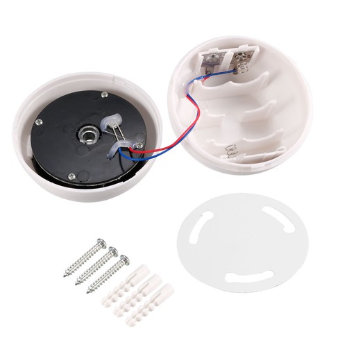 Fake Security Camera Dummy Dome CCTV with Blinking Red LED Warning Light White - Imagen 3 de 4