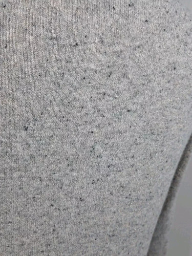 CARDIGAN 50% LANA MERINO GRIGIO SCINTILLANTE UK 10 donna  - Foto 2 di 5