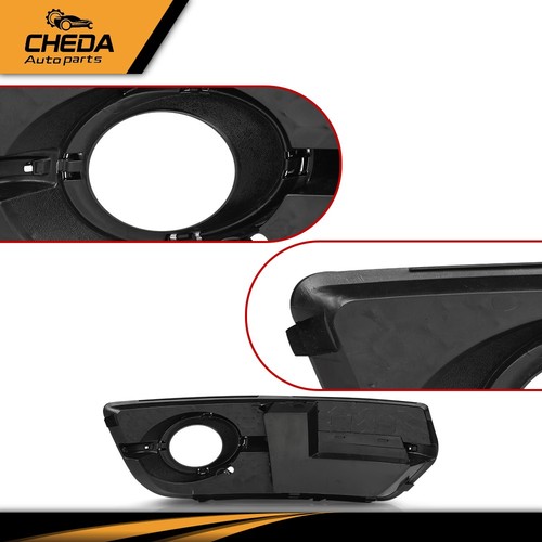 Fog Light Cover Grill Left & Right Side Fit For 2009-2012 Audi Q5 W/O S-Line Pkg - Picture 7 of 12