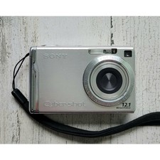 Sony Cyber-Shot DSC-W200 12.1MP Silver Digital Camera Battery Charger Mem Stick