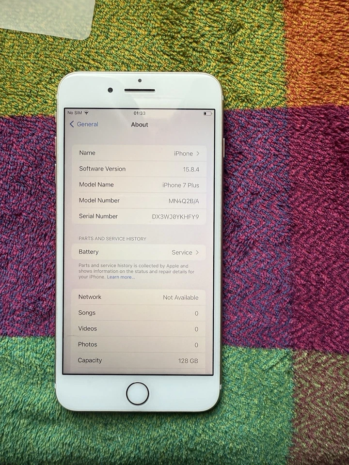 Apple iPhone 7 Plus 128GB Gold Used Unlocked (all accessories included) Used Pho - Image 4 of 4