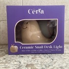 Cerra Ceramic Snail Desk Led Light
