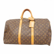 Louis Vuitton Monogram Keepall 50 Boston Bag M41426 Brown Men's and Women's