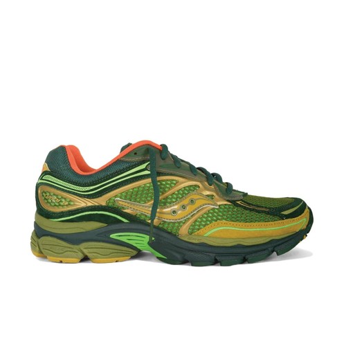 Saucony Progrid Omni 9 Green Orange Grey S70869-1 Sneaker Shoe Trainer - Picture 3 of 6