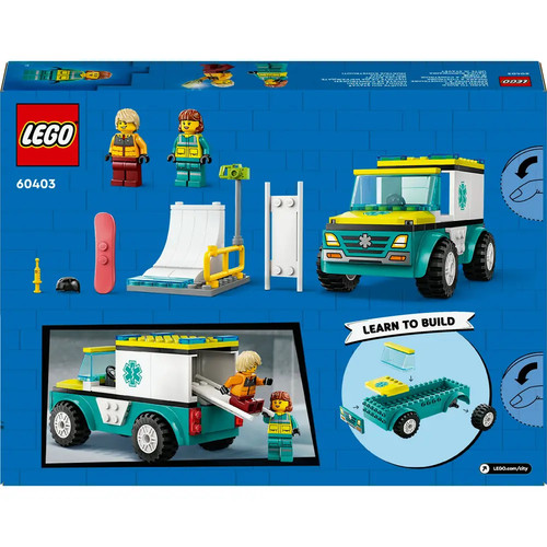 LEGO® City 60403 Rettungswagen und Snowboarder - Bild 5 von 5