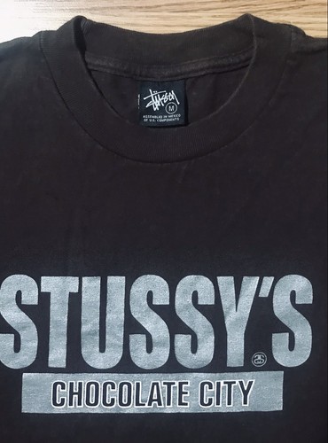 Stussy Washington DC Chapter Commonwealth Y2K T-Shirt M Hershey Chocolate Theme - Picture 4 of 13