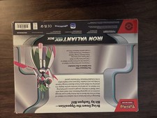  Pokemon TCG Iron Valiant ex Card Box 4 Booster Packs Trading Card Game 