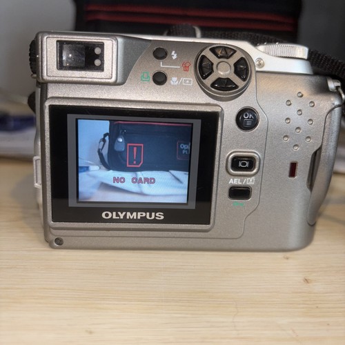Olympus Digital Camera Camedia C-3020 Zoom 3.2MP Silver With Carry Case Working - Picture 14 of 17