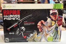 Xbox 360 Rapala Pro Bass Fishing Game With Fishing Rod Controller