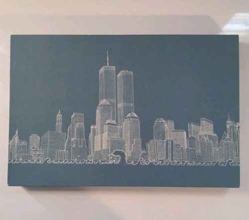 2001 NEW YORK CITY MANHATTAN UNFURLED HUGE FOLDING PANORAMA ILLUSTRATED FIRST... - Picture 2 of 8