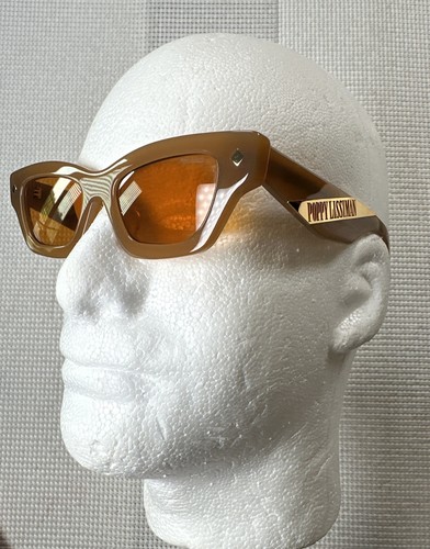 Poppy Lissiman Ren Caramel Cat Eye Tinted Sunglasses with Case