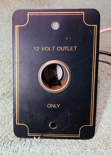 Custom Van Wall-mounted Single Remote 12v Power Outlet Receptacle Control Panel