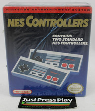 OEM Original Nintendo NES Controllers Set NIB Factory Sealed 1990 H-Seam
