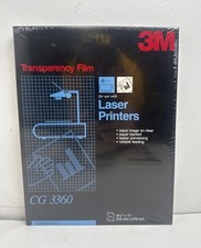 3M CG3360 Transparency Film For Laser Printers 8-1/2" x 11" 50-Pack