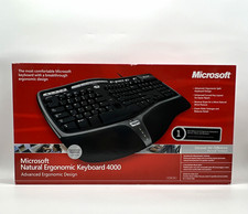 Microsoft Natural Ergonomic Keyboard 4000 USB Wired Zoom Black/Silver