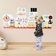 Sensory Wall Panel for Kids - Activity Wall Busy Board for Toddlers and presc...