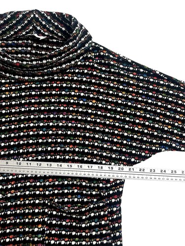 Kaktus Women’s Sweater Multicolor Knitted Cowl Neck Dolman Size Small Italy - Picture 5 of 12