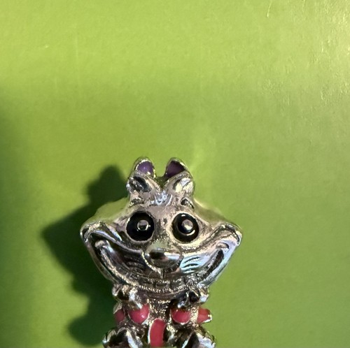 Grinsekatze Alice Im Wunderland Charm Style Pandora NEU Silber - Bild 9 von 9