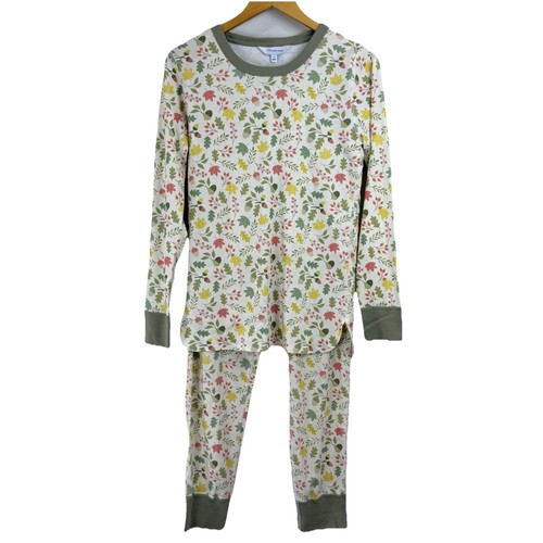 The Company Store Damen Medium Acorn HERBST ORGANIC Pyjama Schlafanzug Set Peru Jogger