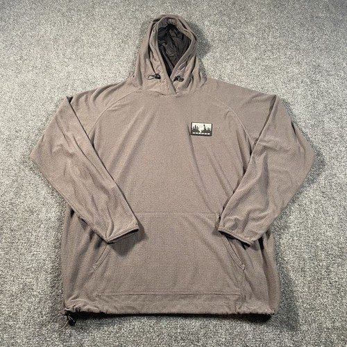Ford Bronco Waffel Thermo Pullover Grau Hoodie Herren Large Stretch Stoff