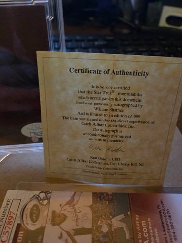 WILLIAM SHATNER Star Trek signed 1979 card JSA graded 9 encapsulated #rd 44/999 - Bild 4 von 4