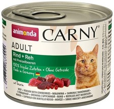 Animonda Cat Carny Adult Rind,Reh,Preiselb. 6x200g