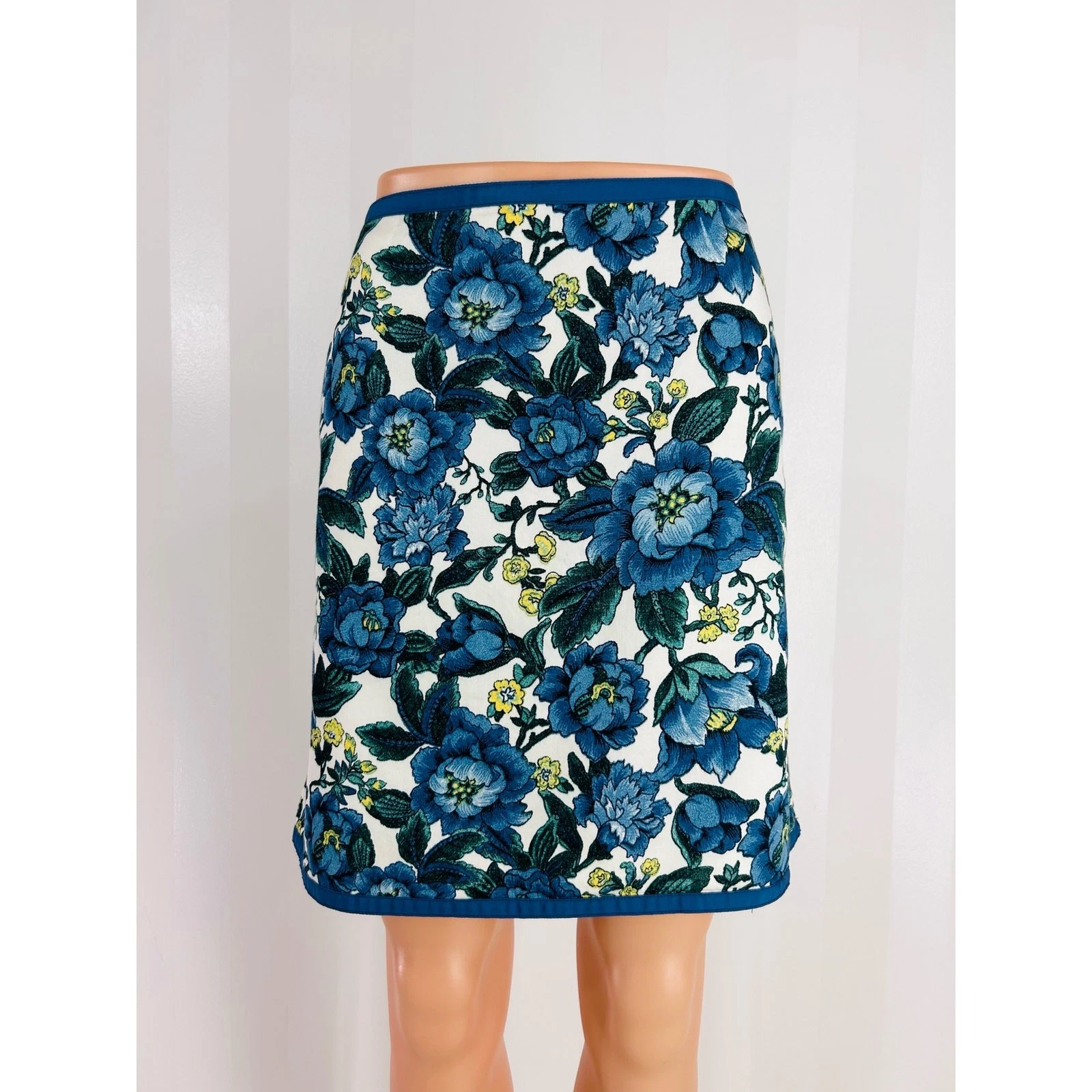 LOFT Women’s Floral Print A Line Skirt Sz 12