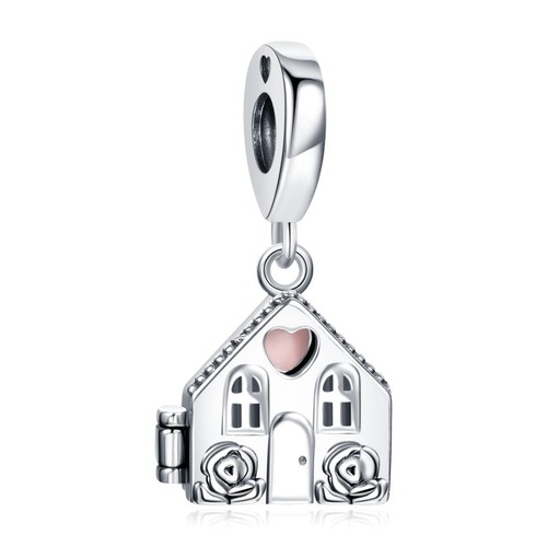 Schmuck Haus Hänger Charm 925 Sterling Silber für Frau Perle Geschenke für Frauen Br - Bild 1 von 6
