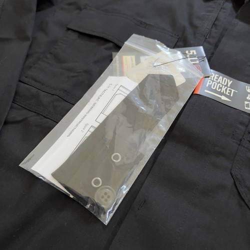 5.11 Tactical Shirt Mens XL Tall XLT Black Long Sleeve Taclite TDU Military NWT - Picture 10 of 12