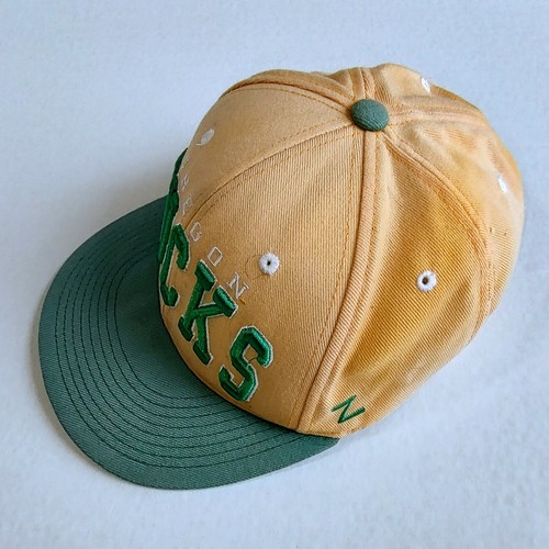 Vtg University Of Oregon Ducks Hat Snapback Yellow Green Zephyr Wool Blend - Picture 3 of 8
