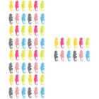 60 Pcs Lovely Cartoon Wine Glass Tags Silicone Wine glass Charms (Random Color)