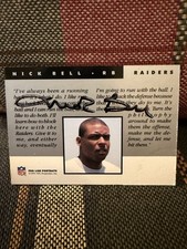 1991 Pro Line Portraits Nick Bell #9 Rookie RC Autograph Stamped 