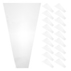  100pcs Clear Flower Bouquet Bag - Transparent Florist Present Packaging -