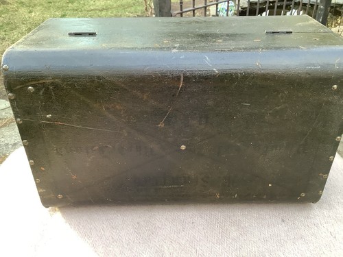 ANTIQUE CIVIL WAR ERA ? WOOD DOCUMENT TRUNK BOX PAWTUCKET RI NEW ENGLAND - Picture 8 of 21