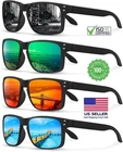 Polarized Sunglasses for Men Women Driving Sports Retro Square UV400 Sun Glasses