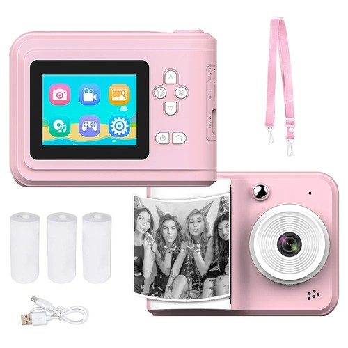 Portable Mini Instant Photo Printer Camera HD Dual Lens Gift for Kids - Picture 2 of 6