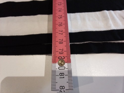 Samoon By Gerry Weber Shirt Gr 58 Schwarz Weiß Blockstreifen Oversize Kurzarm - Bild 6 von 11