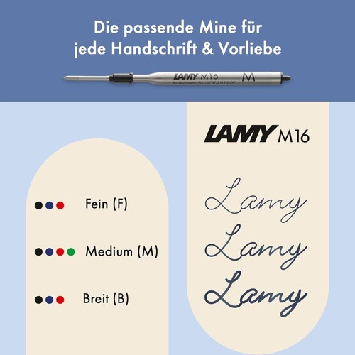 Lamy noto 283 schlichter Kugelschreiber - inkl. M Mine in schwarz - Bild 9 von 20