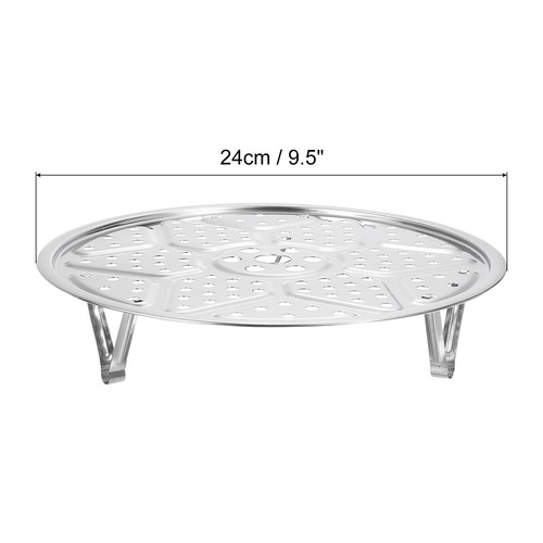 Stainless Steel Steamer Rack 9.5 Inch Insert Stock Pot Steaming Tray - Picture 3 of 6
