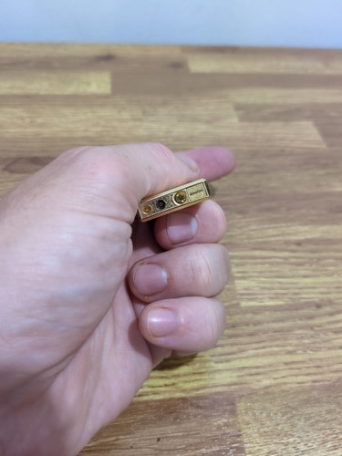 Vintage Rare Ronson Gold Plated Roller Lighter, Thin, VGC, Sparks  - Bild 7 von 7