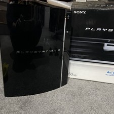 Sony PlayStation 3 60GB Piano Console - Black “FAT” Backwards Compatible PS1 PS2