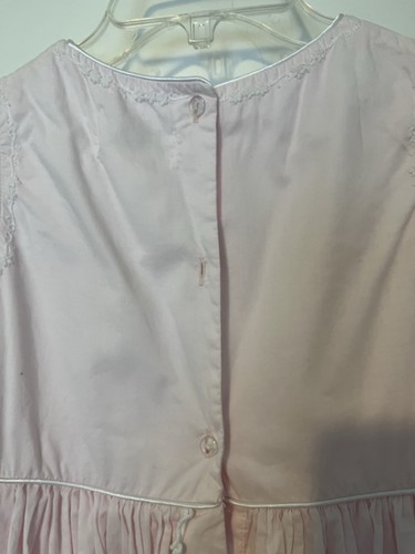 Strasburg Dress Pastel Pink with Embroidery Cotton Dress Girl Size 8 - Picture 7 of 19