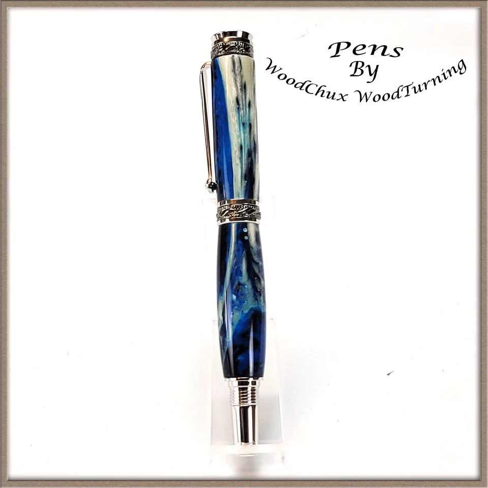 Pluma hecha a mano escritura bolígrafo fuente cocodrilo mandíbula hueso plumas VIDEO 1508 Foto 4 de 4