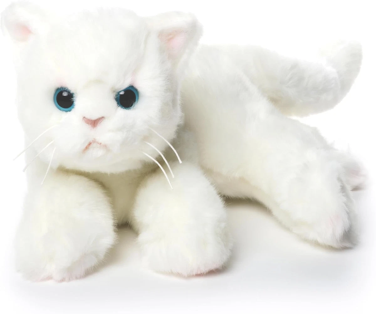 Bearington Muffin Plush Stuffed Animal White Cat Kitten 15 inch