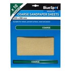 BlueSpot 10 Pcs Coarse Sandpapers for General Decorating