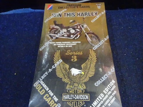 Harley Davidson Collector Trading Cards Series 3 Sealed Box of  36 x 10 PACKAGES - Picture 1 of 6