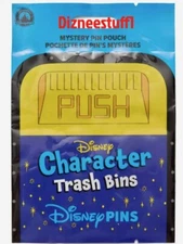 Disney Parks 2025 Character Trash Bins Cans Mystery Pins Sealed Bag