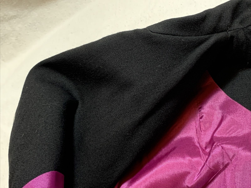 Hairston Roberson Vintage Blazer Jacke 8 Western bestickt rosa schwarz 100 % Wolle - Bild 11 von 15