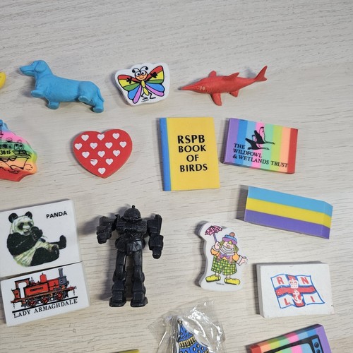 Over 150 - 1980s / 1990s Vintage Eraser Rubber Collection Disney Tourist Etc - Picture 6 of 24